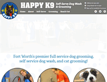 Tablet Screenshot of happyk9dogwash.com